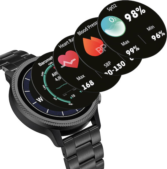 Timberland Trail Force S1 48mm Smartwatch με Παλμογράφο (Ταμπά)