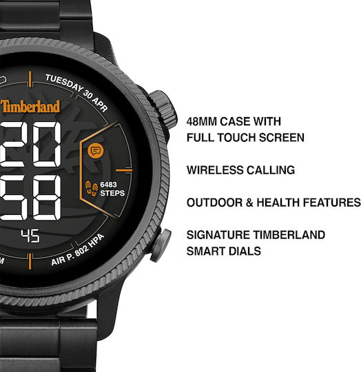 Timberland Trail Force S1 48mm Smartwatch με Παλμογράφο (Ταμπά)