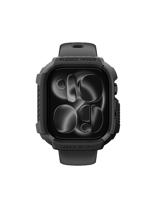 Spigen Θήκη Σιλικόνης σε Μαύρο χρώμα για Apple Watch 12