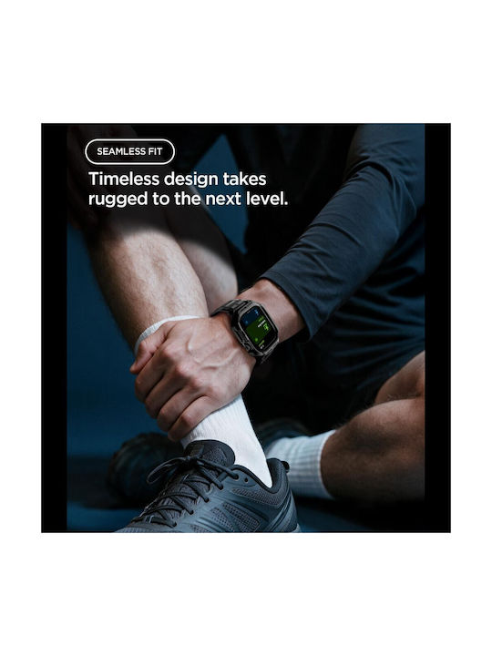 Spigen Husă din Silicon Neagră pentru Apple Watch 12 46 mm