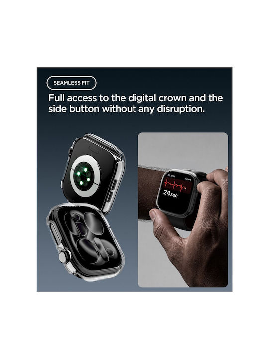 Spigen Пластмасов Калъф в Прозрачен Цвят за Apple Watch 12 (46 мм)