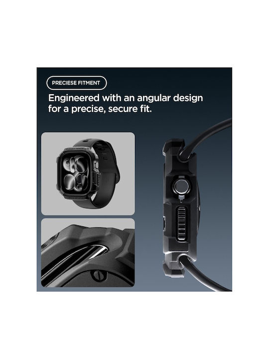 Spigen Θήκη Σιλικόνης σε Μαύρο χρώμα για Apple Watch 12