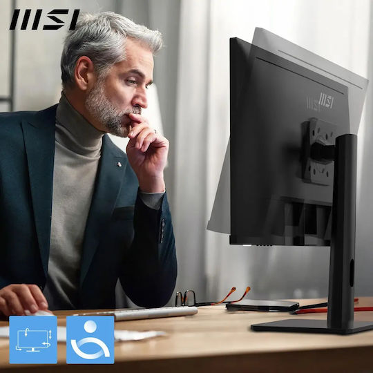 MSI Pro MP273UPDE E6 IPS HDR Monitor 27" 4K 3840x2160 with 4ms GTG Response Time Silver