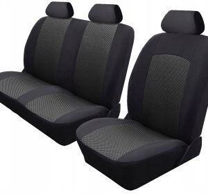 Wipcar Комплект Автомобилни Калъфи за Седалки 9 Части Полиестерни Черни