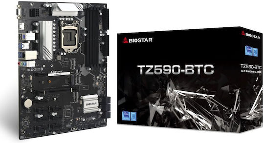 Biostar Дънна платка с цокъл Intel 1200 TZ590-BTC