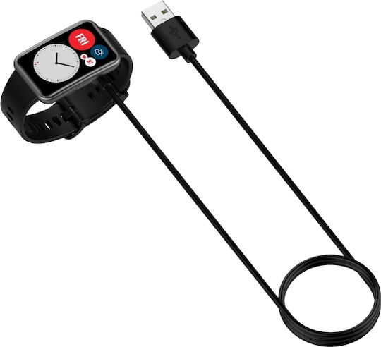 Cablu de încărcare USB Huawei Band 6 7 8 Honor Band 6/7 1 m Negru OEM