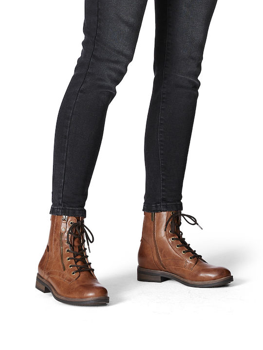 Women's Tabac Brown Combat Boots