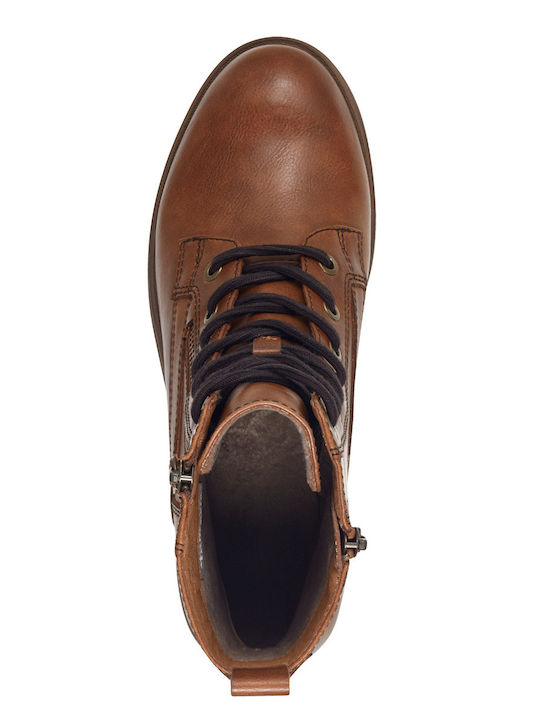 Women's Tabac Brown Combat Boots