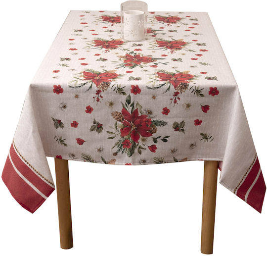 Viopros Christmas Fabric Tablecloth 220x140cm