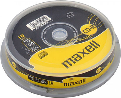 Maxell Презаписваеми CD-RW 4x 0.7ГБ Кутия за торта 10бр