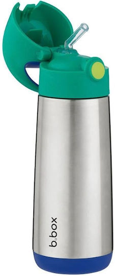 B.Box Stainless Steel Kids Thermos Water Bottle Non Spill Night Vision 500ml