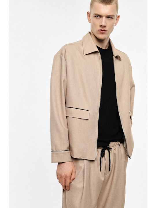 Long Sleeve Overshirt in Regular Fit Corda