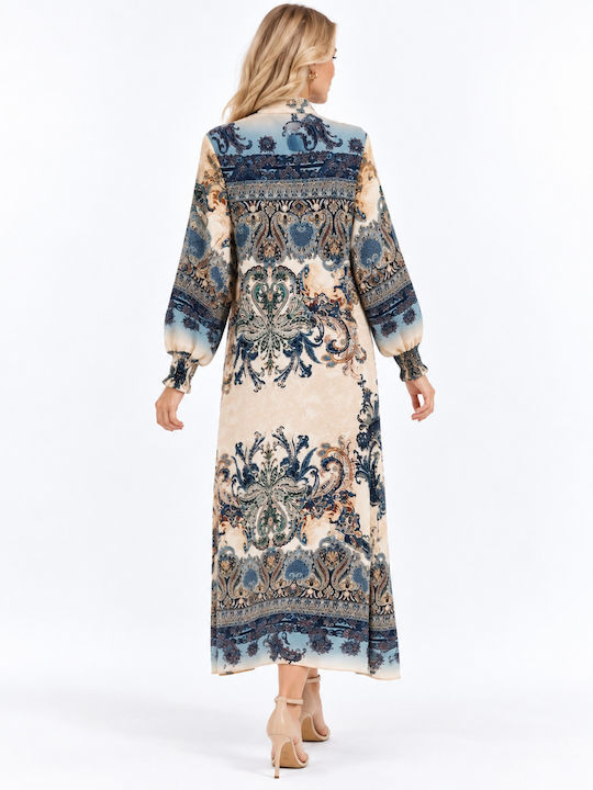 Rochie Maxi de Vară Albastră