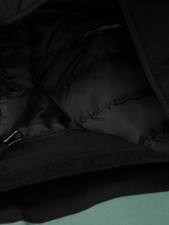 3-in-1 Winter Waterproof and Windproof Jacket Dark Forest Green Black