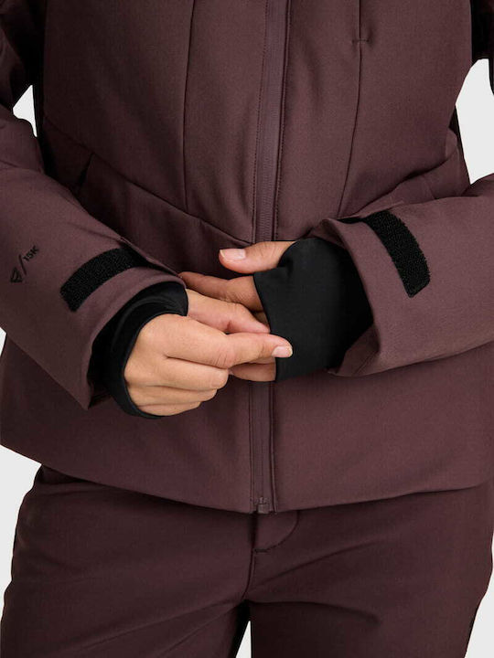 Brunotti Jana 2622200143-4555 Damen Softshell-Ski- & Snowboardjacke Burgunderrot