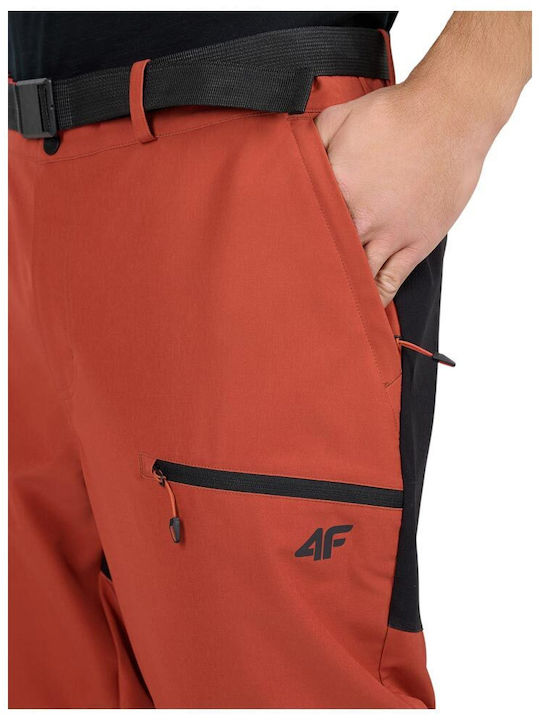4F Herren-Wanderhose Lang Rot