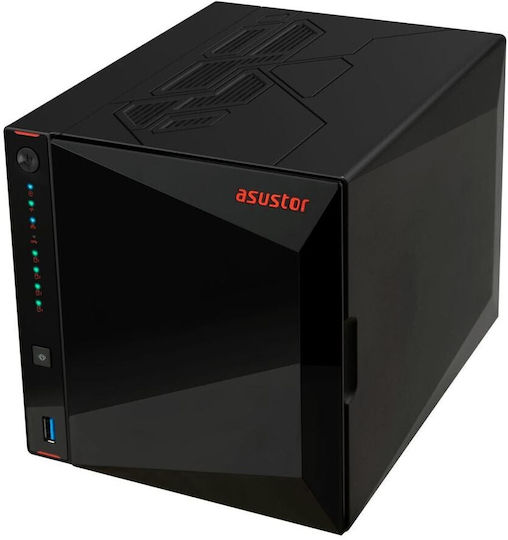 Asustor AS5404T-16G NAS με 4 θέσεις για HDD/M.2/SSD και 2 θύρες Ethernet