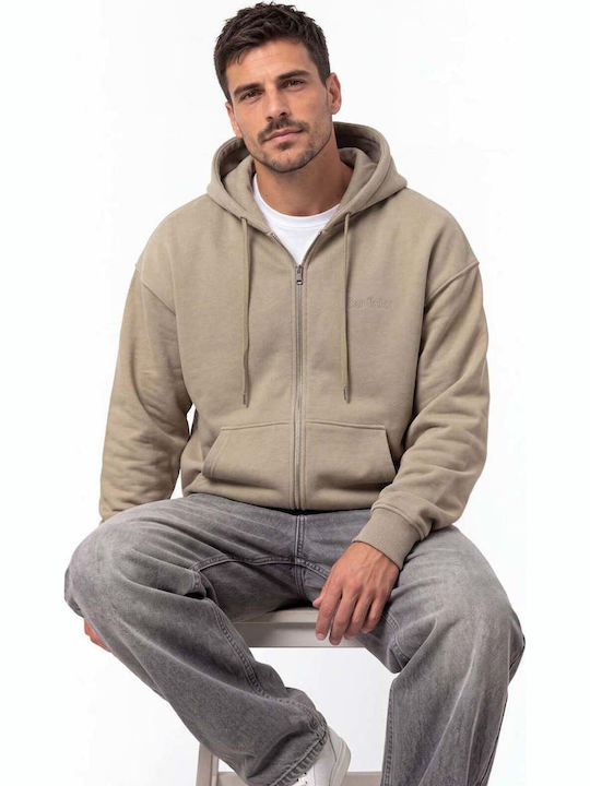 Khaki Hooded Sweatshirt