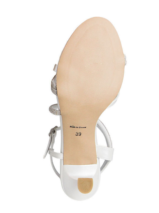 Leather Sandals Silver