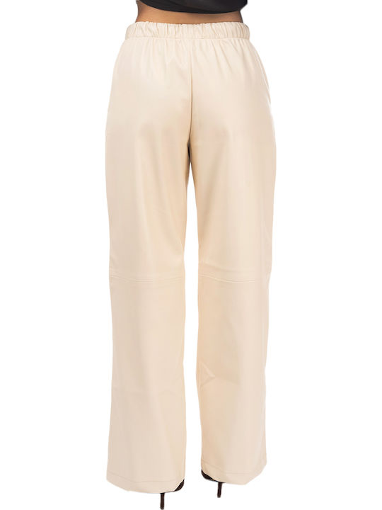 MY T Women's Fabric Trousers Butter