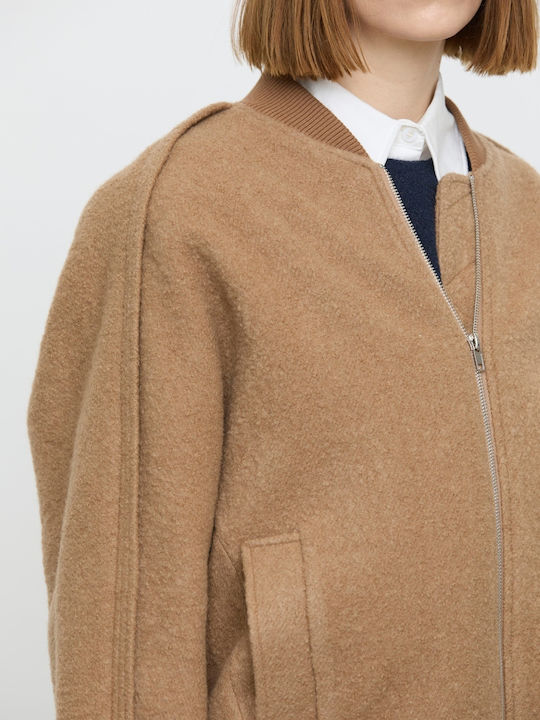 Eleh Damen-Bomberjacke Camel