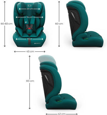 Kinderkraft Comfort Up 2 Plus Столче за кола i-Size Зелено 9–36 кг