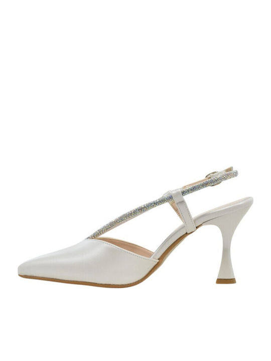 Pantofi cu toc Albi 0642+alb