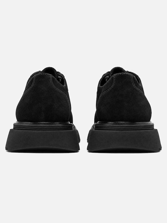 Suede Men's Moccasins in Black