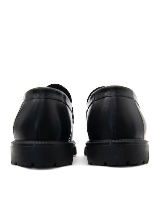 Loafers Bărbătești din Piele de Culoare Neagră