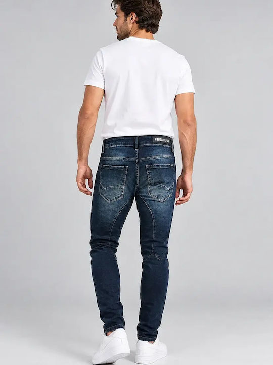 Herren Stretch-Jeans Slim Fit Blue Black