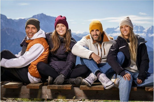 Căciulă Tricotată Unisex Beanie în Culoare Albastru Marin