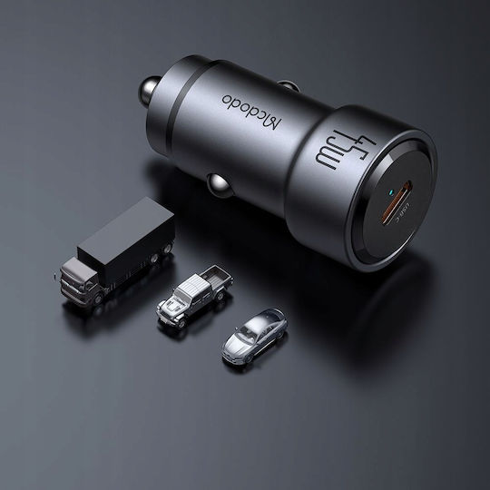 Mcdodo Φορτιστής Αυτοκινήτου 45W με μία Θύρα: 1xType-C Μαύρο Χρώμα