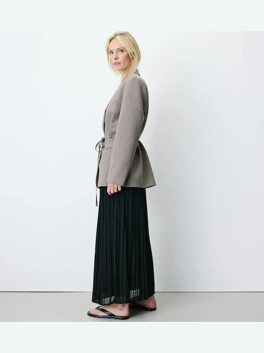 Grace & Mila Langer Taillierter Blazer für Damen Beige