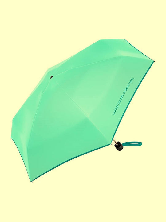 Benetton Umbrelă Pliabilă de Ploaie Verde Benetton Umbrelă Pliabilă de Ploaie Verde