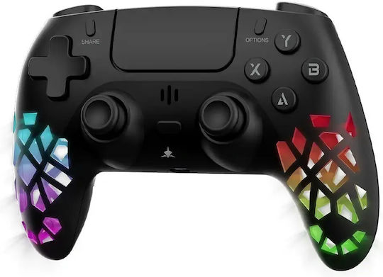 White Shark Actuarius Wireless Gamepad for Android / PC / PS3 / PS4 / PS5 / iOS Black