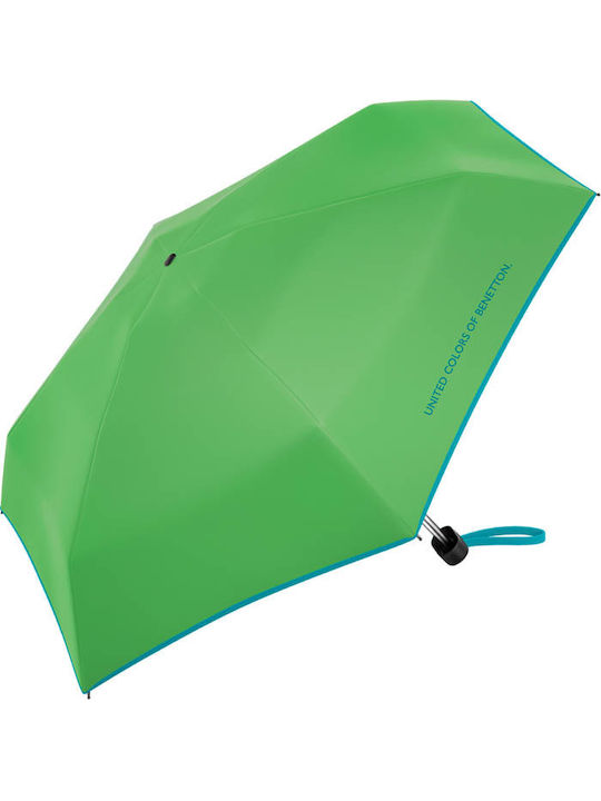 Benetton Umbrelă de Ploaie Pliabilă Verde Benetton Umbrelă de Ploaie Pliabilă Verde
