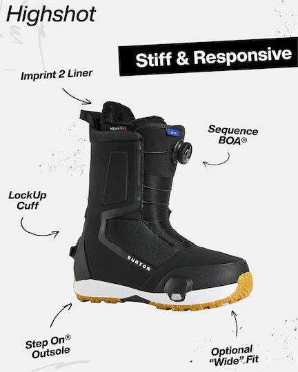 Burton Highshot Step On Мъжки Сноуборд Ботуши Черни