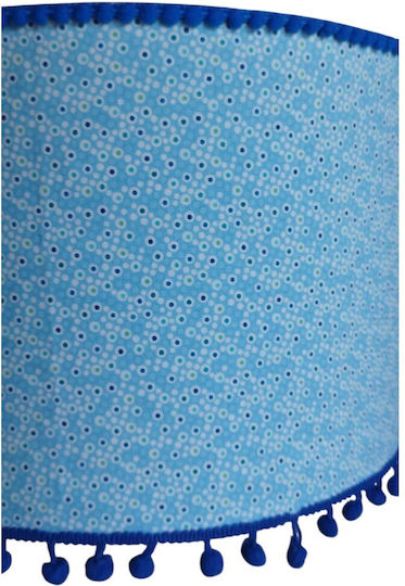 Oxygen Oxygen Deckenleuchte Blau mit Lampenbirnensockel E27 35x25cm
