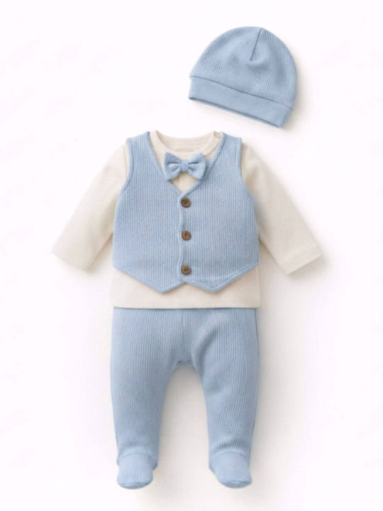 Babydom Taufanzug in Ecru 3-teilig