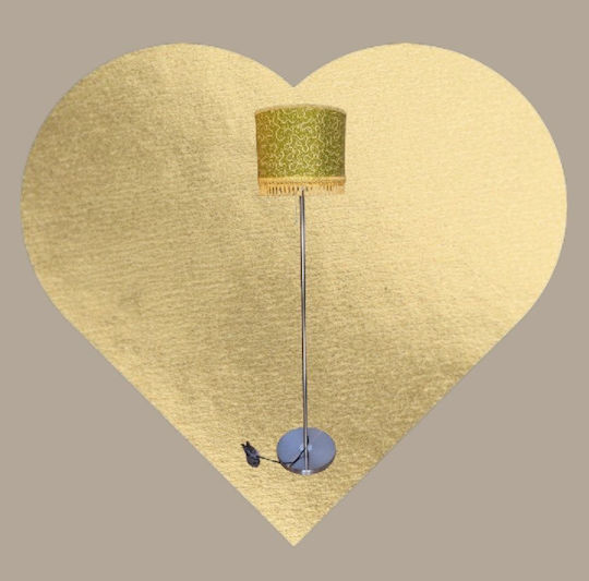 Oxygen Gold Pearl Floor Lamp H165xW35cm. with Socket for Bulb E27 Green