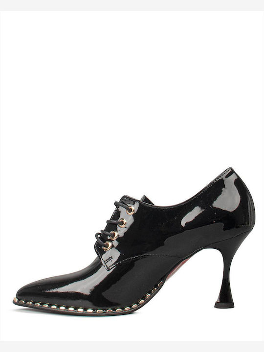 Damen-Stiefeletten Oxfords Schwarz
