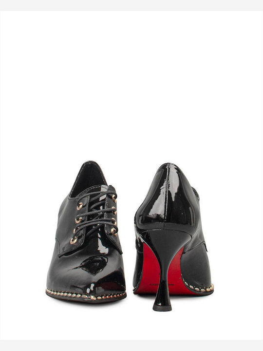 Damen-Stiefeletten Oxfords Schwarz