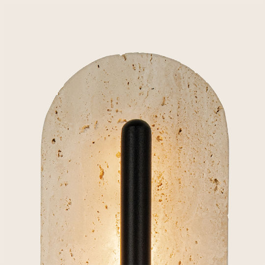 Zambelis Lights Стенна лампа с Вграден LED, Черна, 7.5x7.5 см