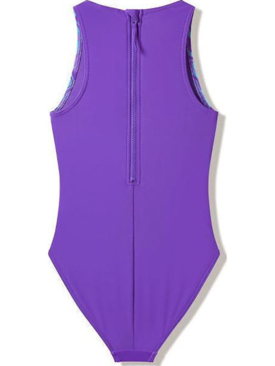 Speedo Детски цял бански Лилав
