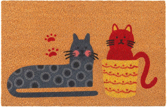 Relaxdays Covoare De Intrare Din Nucă De Cocos 60x40cm Relaxdays Covoare De Intrare Din Nucă De Cocos 60x40cm