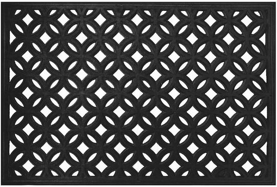 Relaxdays Covoraș de Intrare din Cauciuc Negru 40x60 cm