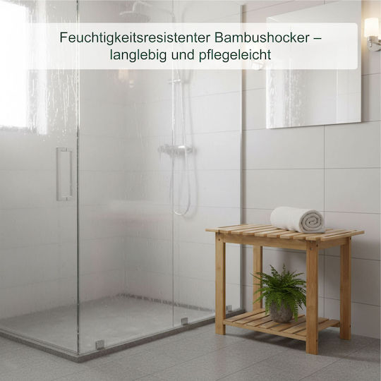 Relaxdays Badewannenregal Braun