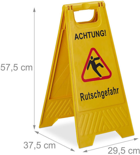 Relaxdays Accesorii de Semnalizare de Culoare Galbenă cu Lățimea de 57,5 cm