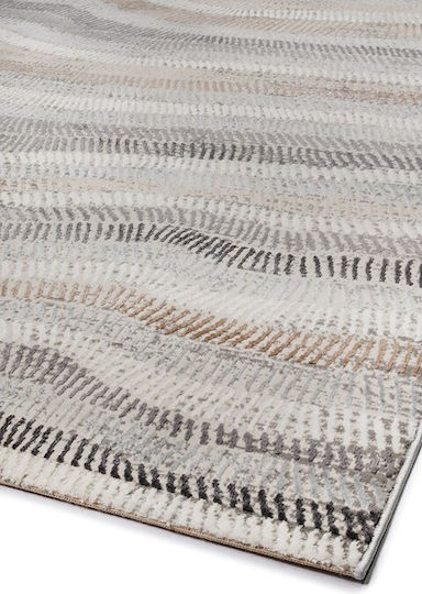 Viokarpet Fanci If31a Rechteckiger Teppich White - D. Grey 240x340cm