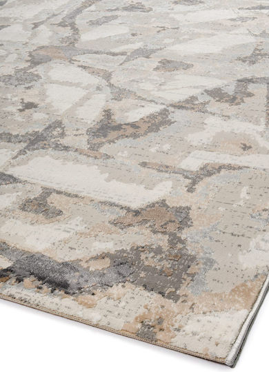 Viokarpet Fanci If31a Rechteckiger Teppich White - D. Grey 240x340cm